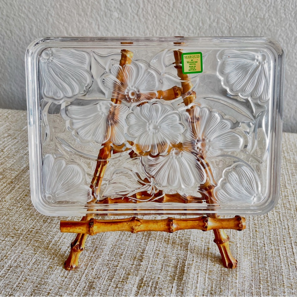 Marquis by Waterford Crystal Floral Tray